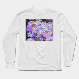 Purple daisy flowers Long Sleeve T-Shirt